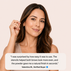 Fuller, Naturally Defined Brows in Under 5 Seconds With Viore Brow Powder